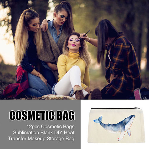 Estuche Para Lápices De Lona Con Transferencia De Calor, 10