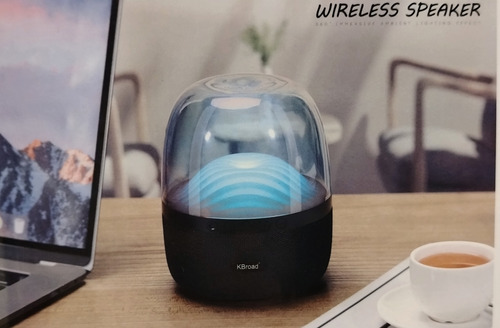Bocina Capsula Bluetooth Audio Rítmica Recargable Led Multic
