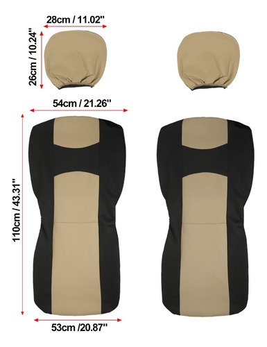 Funda De Asiento Cubre Asiento Respaldo Alto Para Suv Auto