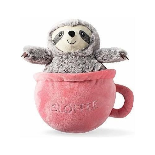 Fringe Studio Slown' Dwn Para Summer Sloth Pet Toy, Sloffee 