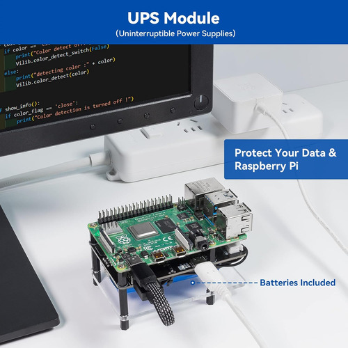 Fuente De Alimentación Para Ups Raspberry Pi 5v/3a Con Bater