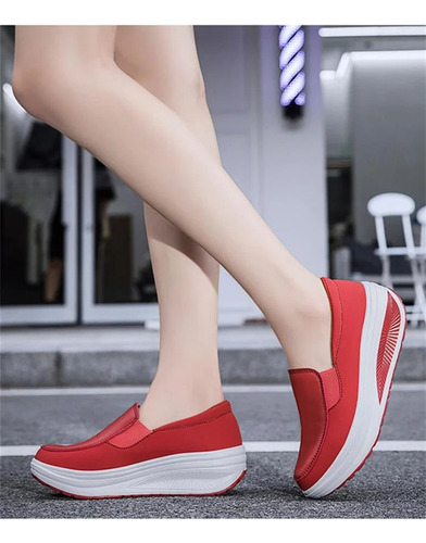 Zapatos De Trabajo De Suela Suave De Cuero Artificial Mujers