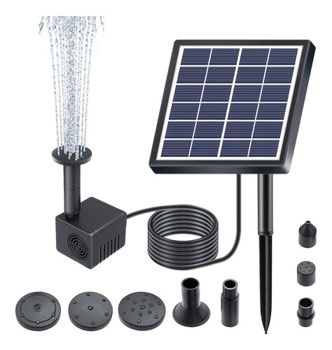 Bomba Sumergible Fountain Solar Bozzles Pipe Water 160l/h .