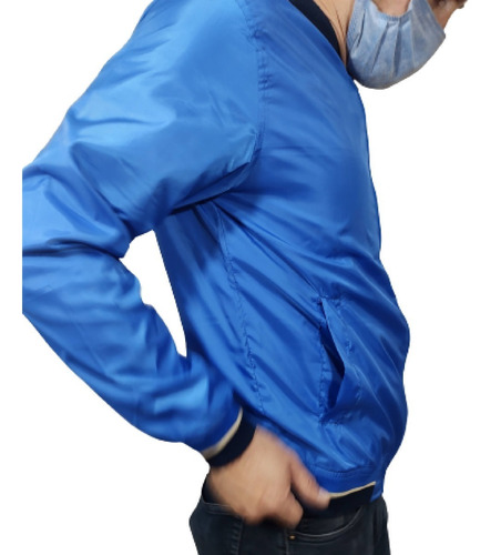 Imagen 3 de 9 de Camperas Rompe Viento Moda Hombre Corta Premium