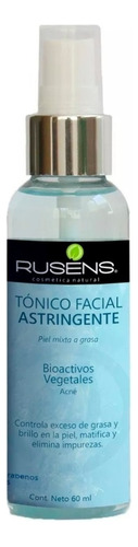 Tónico Facial Astringente Rusens 60ml Nivela Ph Piel Grasa