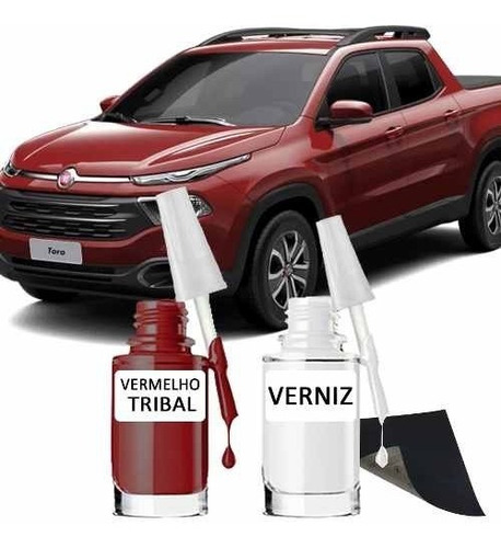 Tinta Tira Risco Automotivo Fiat Novo Toro Vermelho Tribal