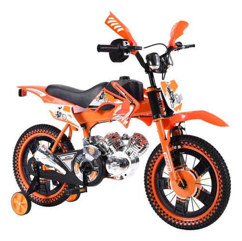 Bicicleta Entrenadora Niños Aeiou Baj-15005 R16 Motocross