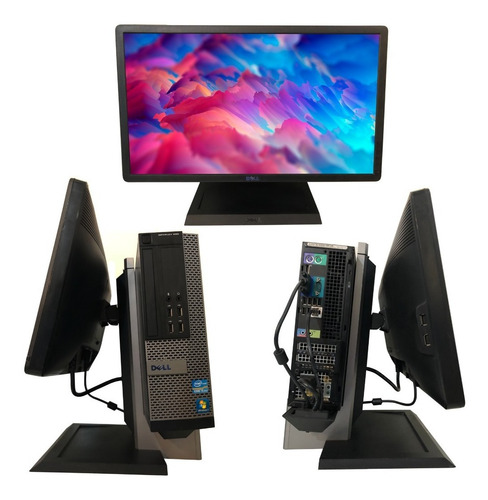 Imagem 1 de 7 de Pc / Cpu / Computador Completo + Monitor 20'' + Suporte 2x1