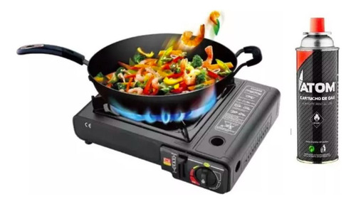 Pack Gas Atom Propano Butano Cocinilla Soplete Encimera 227g