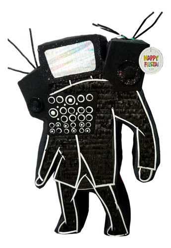 Piñata Premium 70 Cm Personalizada Fiesta Cumpleaños Niños Tv Man De Skibidi Toilet