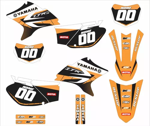 Kit Adesivo Moto De Trilha Ttr 230 Personalizada Cross Ttr12