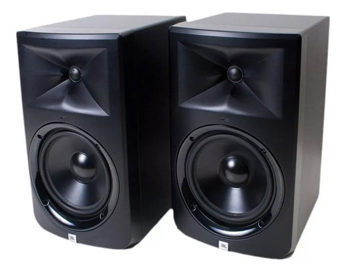 Par De Monitores De Estudio Jbl Lsr-308 Estudio Grabacion Color Negro