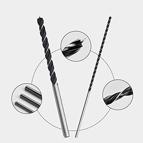 Juego De 7 Brocas Extralargas Para Madera De 12 Pulgadas Y 3
