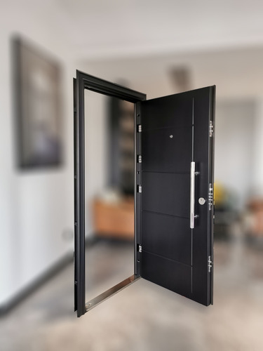 Imagen 7 de 9 de Puerta De Seguridad Exterior Multianclaje Foliada Pvc 70mm