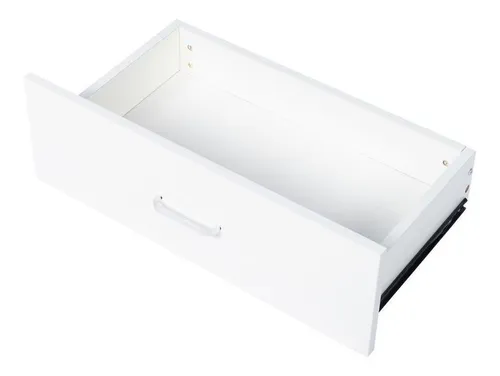 Set De 2 Mesas De Noche Fch 3 Cajones Color Blanco Para