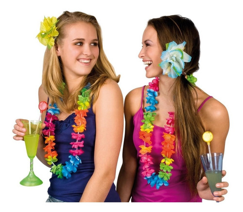 20 Collar Hawaiano Animación Fiesta Xv Años Batucada