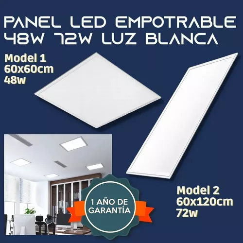 Panel LED 60X60 48W luz cálida - CELECTRICA