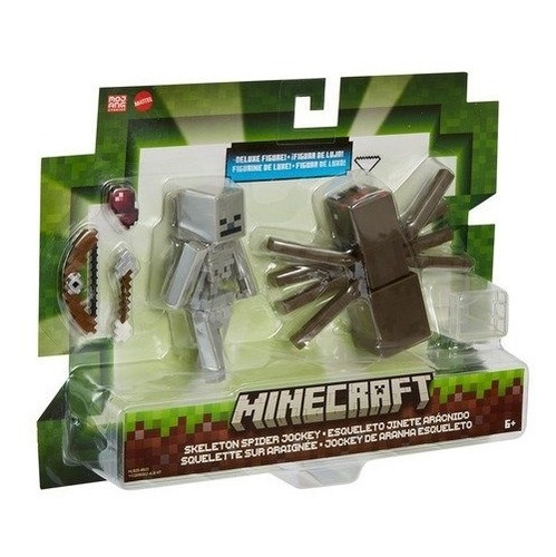 Boneco Minecraft Esqueleto E Aranha Lançamento 2023 De Luxo