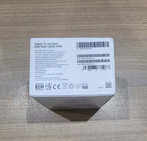 Celular Xiaomi 12 Lite 5g 128gb 6gb Ram Desbloqueado Preto (Usado)