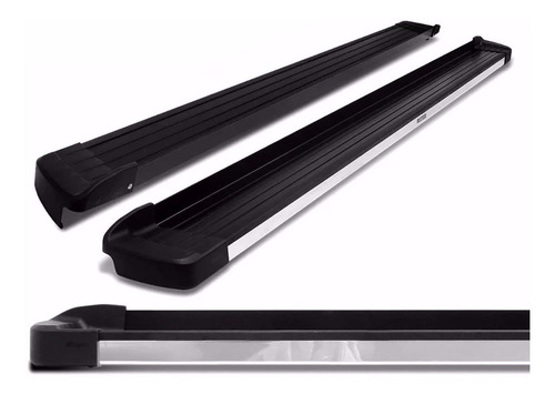 Estribos Aluminio Negro Combinado G3 Bepo Para S10 2013 2019