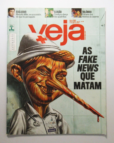 Revista Veja 2590 - As Fake News Que Matam - Ano 51 Nº 28 | MercadoLivre