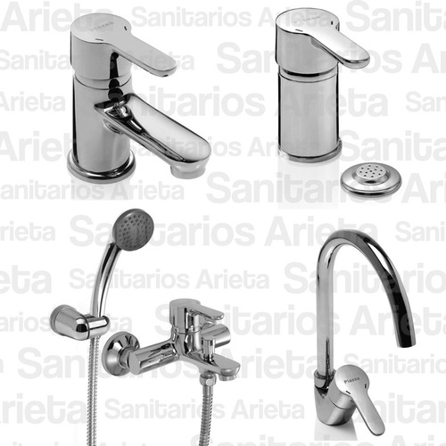 Griferia Piazza Yvon Lavatorio Bidet Ducha Ext Cocina Cs2296