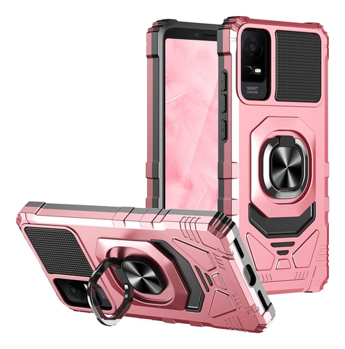 Funda Para Tcl Ion X Ion V 40 Z Rosa Dorado Uso Rudo
