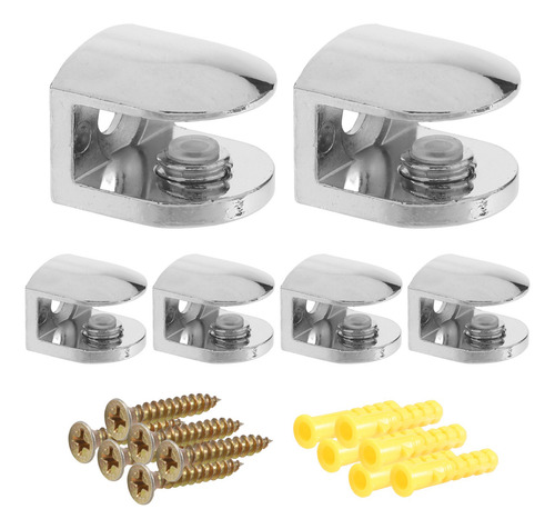 6 Abrazaderas De Vidrio Ajustables, Soporte De Vidrio De 6 M