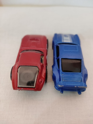 Lote De 2 Carritos Uno Shelby Cobra Daytona Y Porsche 911. (Usado)
