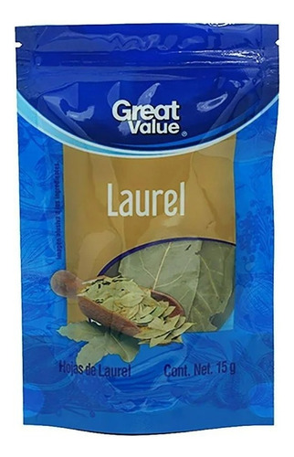 10 Pzas Hojas De Laurel Great Value 15 G