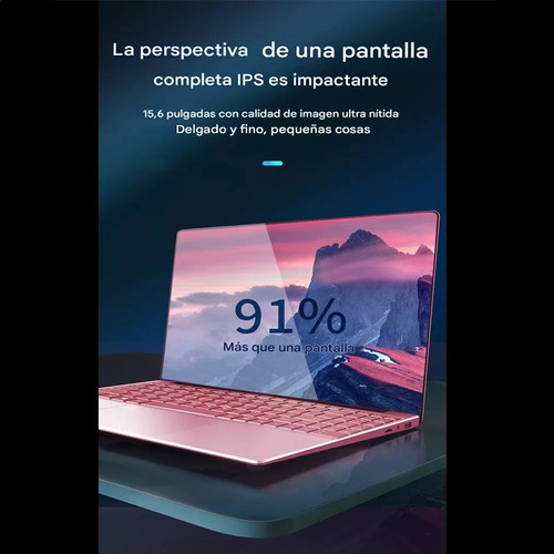 Laptop 14.1 N4000 Celeron 8gb+256ssd Más Barato Office Regal Rosa