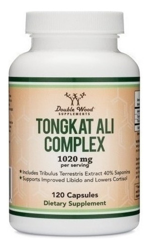 Extracto De Tongkat Ali 1020mg 120caps, Double Wood,