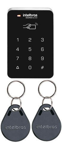 Controle De Acesso Digiprox Sa202 E 2 Chaveiros Th1000 Tag