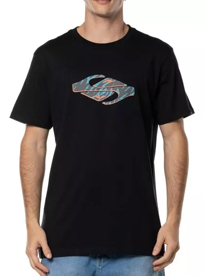 Camiseta Quiksilver Surf Safari Wt24 Masculina Preto