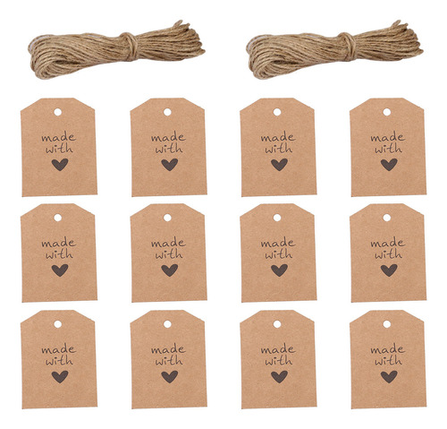 Etiquetas Colgantes De Papel Kraft Para Baby Shower, Manual,