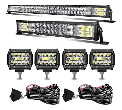 Keenaxis - Barra De Luz Led De 52 Pulgadas, 300 W, 22 Pulgad