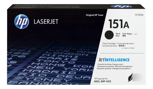 Cartucho De Toner Hp Laser Jet 151a Negro W1510a