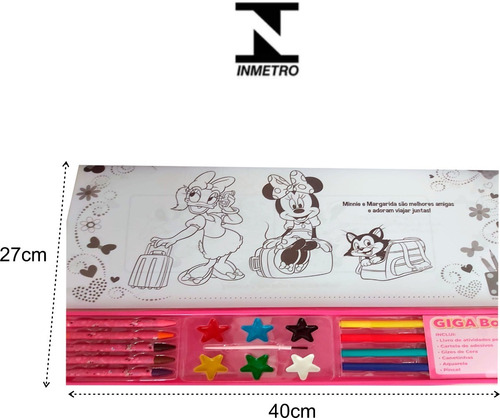 Livro Infantil Atividades Com Kits Colorir Minnie