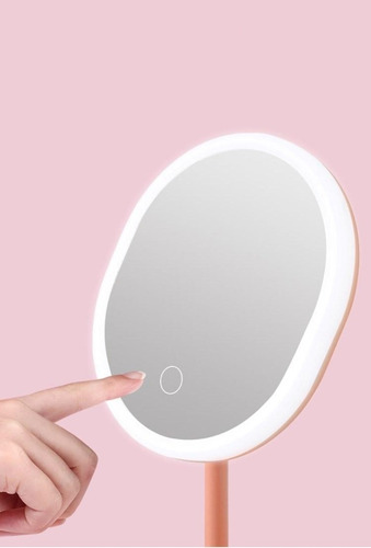 Espejo Luz Led De Tocador Para Maquillaje Recargable Touch