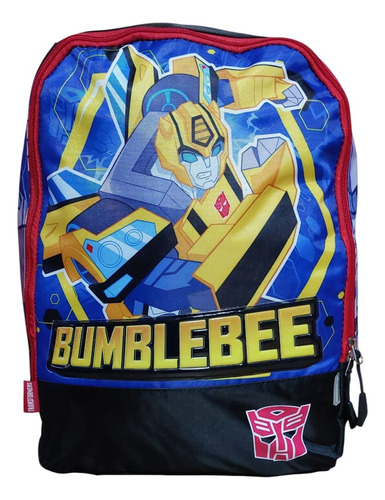 Mochila Primaria Bumblebee Transformers Urbania Negro Azul Amarillo Bumblebee