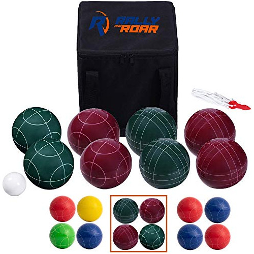 Bocce Ball Game Set 8 Bolas Pallino Estuche De Transpor...