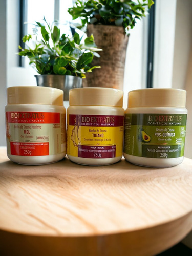 Kit Cronograma Capilar Nutrição Mel + Tutano + Pós 250 Gr