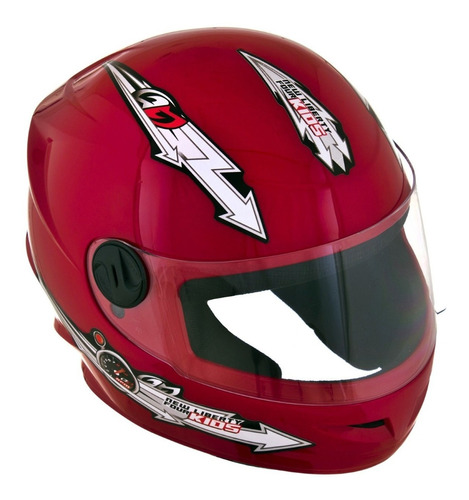 Capacete Moto Pro Tork Liberty Four Kids Vermelho 54