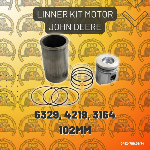 Linner Kit Motor John Deere 6329, 4219, 3164 102mm