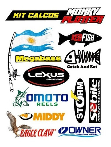 Calcos Marcas Logos Pesca Y  Caza Volumen 5