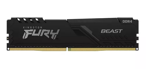 Rechazo heroico Disminución Memoria RAM Fury Beast DDR4 gamer color negro 8GB 1 Kingston KF432C16BB/8