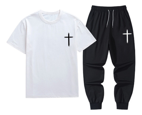 Camiseta De Verano Con Pantalones Largos Scripture, Conjunto