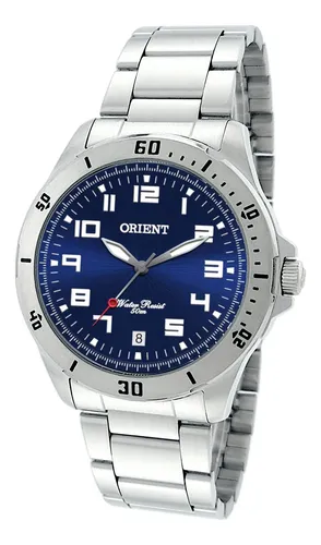 comprar Relógio de pulso Orient MBSS1155A com corria de aço inoxidável cor prata - fondo azul-escuro