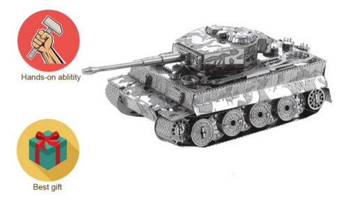 Tanque Tiger I - Rompecabezas Metálico 3d Puzzle (Usado)