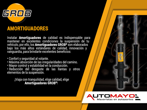 2) Amortiguadores Gas Traseros Grob A6 Para Audi 2012-2018